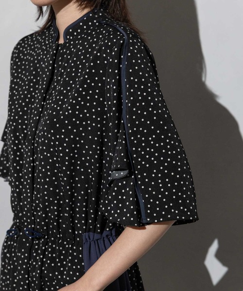 MARECHAL TERRE ワンピース パイピングシャツワンピース