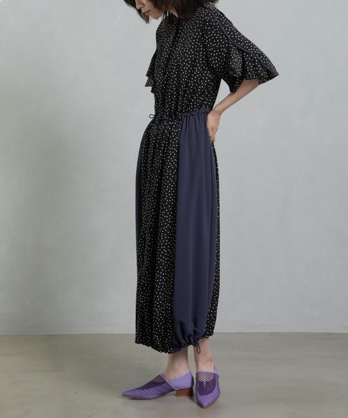 MARECHAL TERRE ワンピース パイピングシャツワンピース