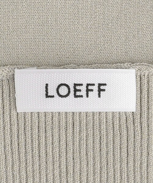 ニット セーター 「LOEFF」リブ ベスト レディース LOEFF ニット セーター 「LOEFF」リブ ベスト レディース
