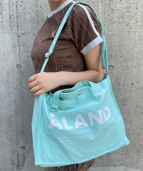 ALAND トートバッグ 「UNISEX」ALAND／横長Dリングトート レディース 