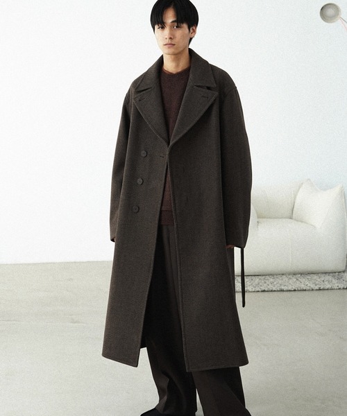 WYM LIDNM 「WYM LIDNM」 チェスターコート M グレー メンズ