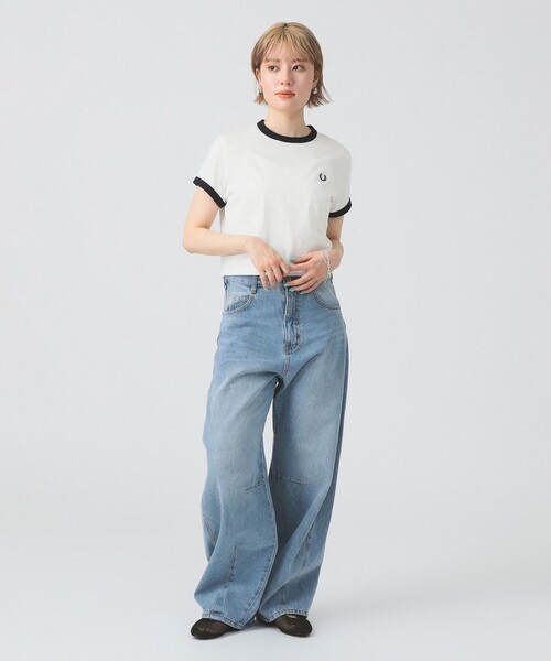 FRED PERRY tシャツ / CROPPED RINGER T-SHIRT レディース