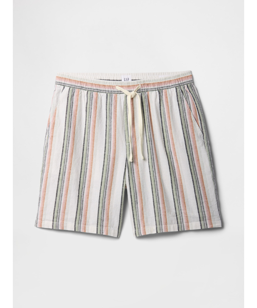 GAP パンツ 7インチ リネン混 イージーショートパンツ メンズ