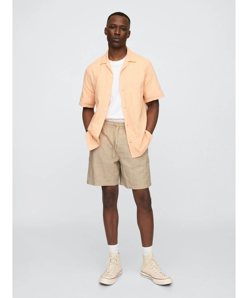 GAP（ギャップ） パンツ 7インチ リネン混 イージーショートパンツ
