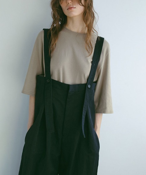 エトレトウキョウ　サスペンダーパンツ サスペンダーワイドパンツ(S GREY): ボトムス │ ETRE TOKYO