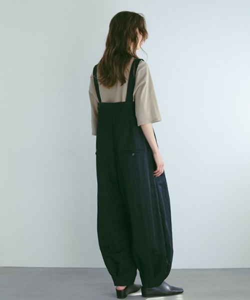 ETRE TOKYO パンツ サスペンダーヘムタックカーブパンツ