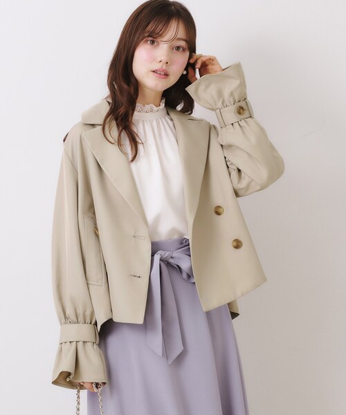 「couture brooch」 トレンチコート 40 ベージュ レディース_画像5