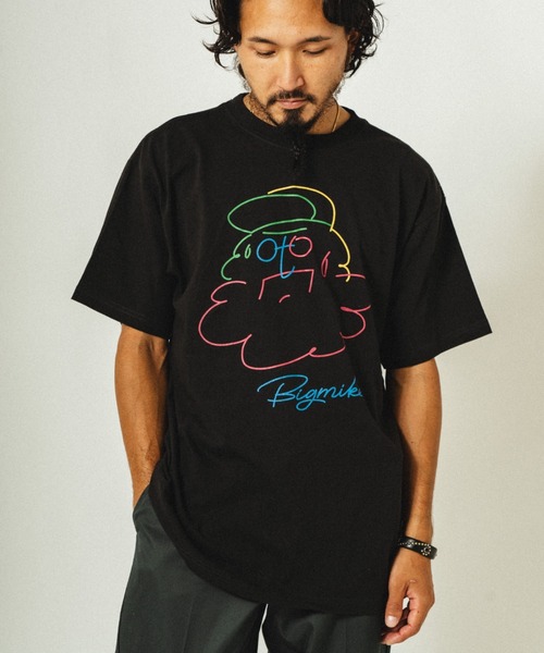人気商品ランキング BIG ハンディング 25春夏新作 ビッグマイク tシャツ MIKE ファングッズ