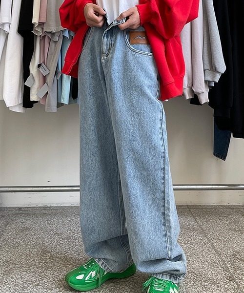 大勧め MASONPRINCE 「MASONPRINCE」 ライトグレー L 加工デニムパンツ パンツ