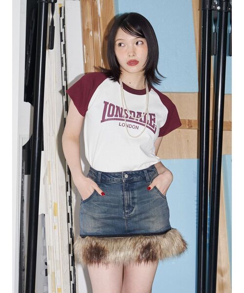 jouetie tシャツ 「LONSDALE×jouetie」ラグランTシャツ