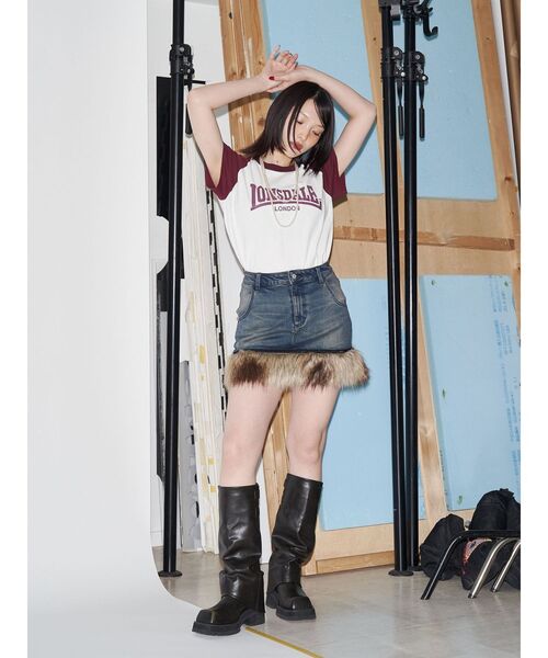 jouetie tシャツ 「LONSDALE×jouetie」ラグランTシャツ