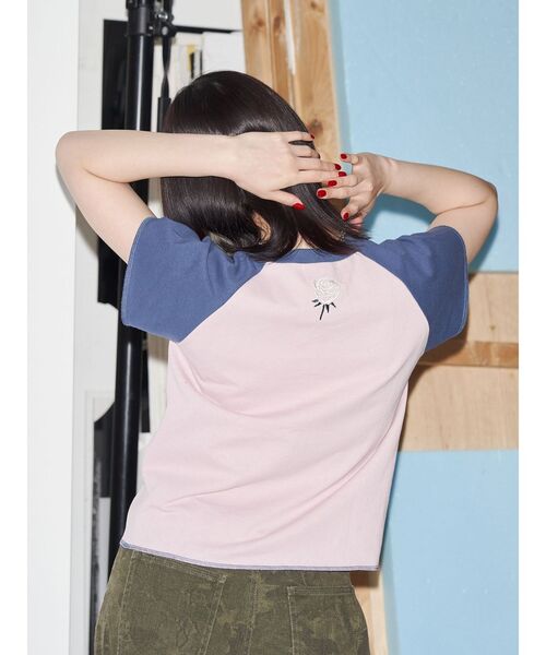 tシャツ 「LONSDALE×jouetie」ラグランTシャツ レディース jouetie tシャツ 「LONSDALE×jouetie」ラグランTシャツ