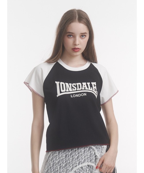tシャツ 「LONSDALE×jouetie」ラグランTシャツ レディース