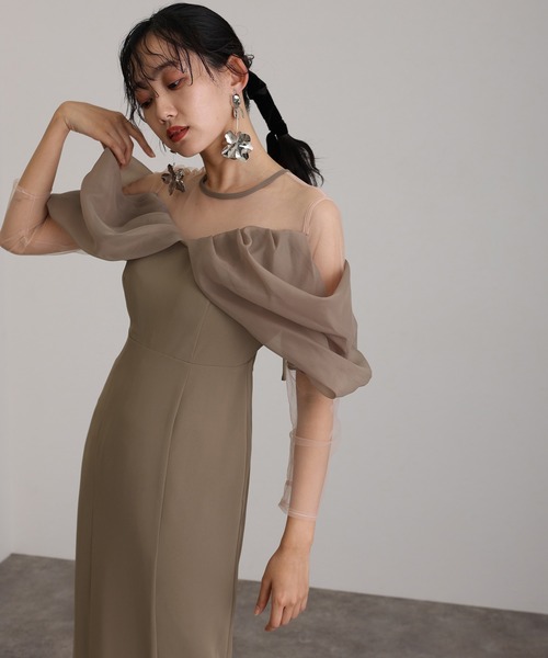 atlo ドレス　色 アッシュブラウン　サイズ M atlo ドレス 色 アッシュブラウン サイズ M atlo ドレス色