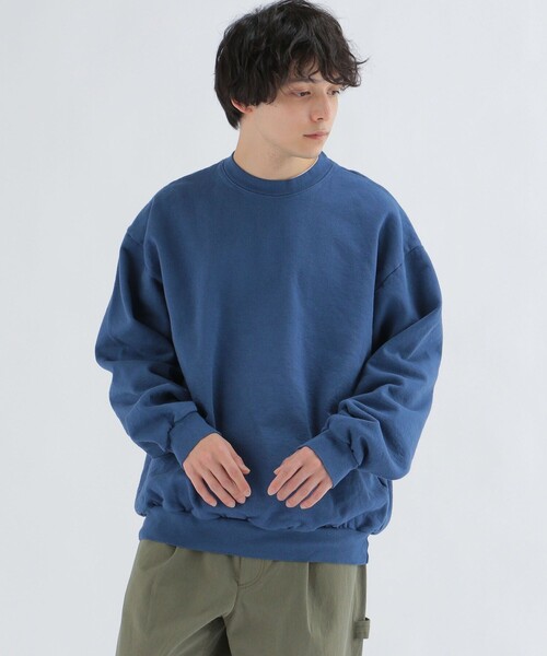 「LOS ANGELES APPAREL」 スウェットカットソー SMALL ブルー メンズ_画像9