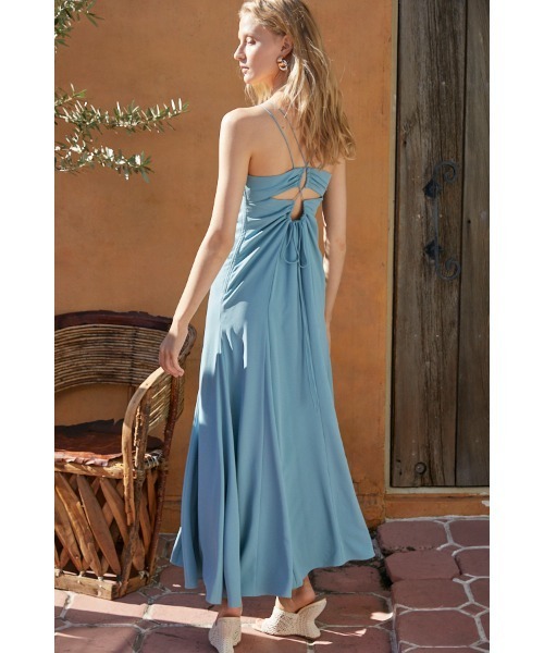 Estella.K ワンピース Leonora Maxi Dress Wバッククロスドレス
