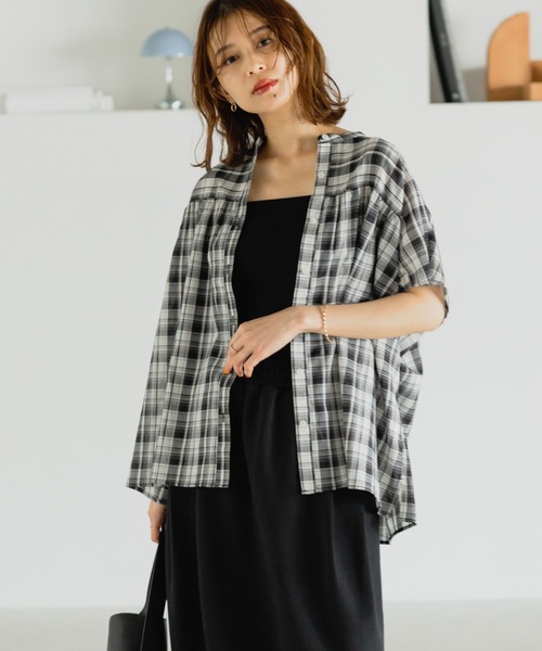 ブラウス シャツ フレンチ ギャザー ブラウス（S〜M） レディース B：MING by BEAMS ブラウス シャツ フレンチ ギャザー ブラウス