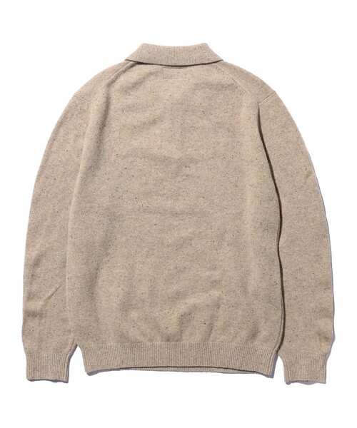 BEAMS+（ビームスプラス） ポロシャツ 9ゲージ ネップ ニット