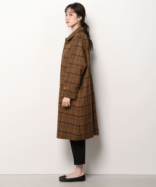 「BEAMS BOY」 ステンカラーコート 1 レッド レディース_画像4