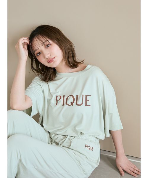 新品未使用gelato pique ジェラートピケ れーヨン ロゴルームウェア gelato pique パジャマ ルームウェア 「接触冷感」カラー