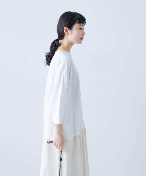 かぐれ / かぐれ ボートネック7分袖ワイドカットソー かぐれ tシャツ ボートネック7分袖ワイドカットソー レディース