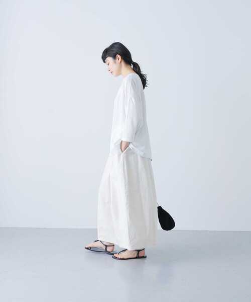 かぐれ / かぐれ ボートネック7分袖ワイドカットソー かぐれ tシャツ ボートネック7分袖ワイドカットソー レディース