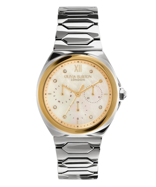 Sports Luxe 34mm Lustre Onyx & Silver Bracelet Watch