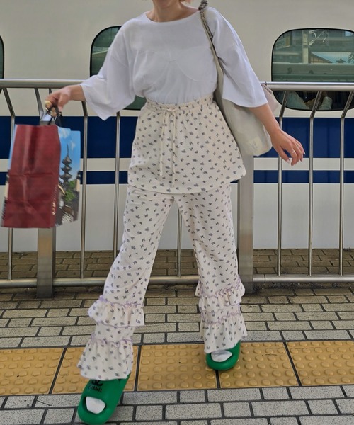 Alley Tokyo パンツ マルチウェイフリフリワッフルパンツとスカートの