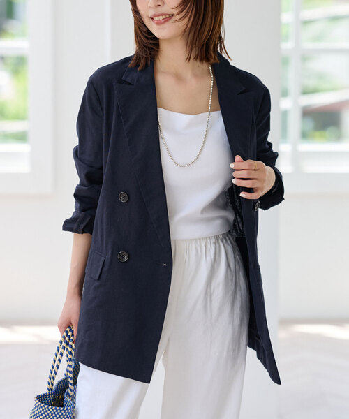 SLOBE IENA ベージュ テーラードジャケット SLOBE IENA 「SLOBE IENA」 テーラードジャケット - ベージュ