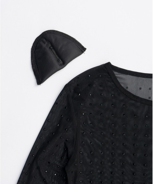 PRANK PROJECT / プランクプロジェクト | Double Raschel Mesh Top メッシュトップス | F | ブラック | レディース PRANK PROJECT / プランクプロジェクト | Double Raschel Mesh Top