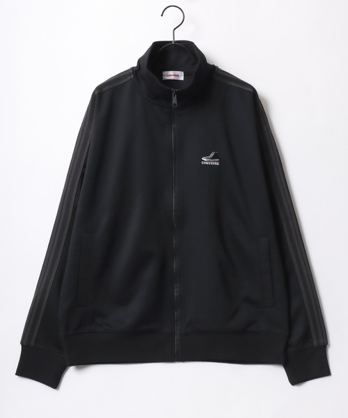 「CONVERSE」 ジャージブルゾン L ベージュ レディース
