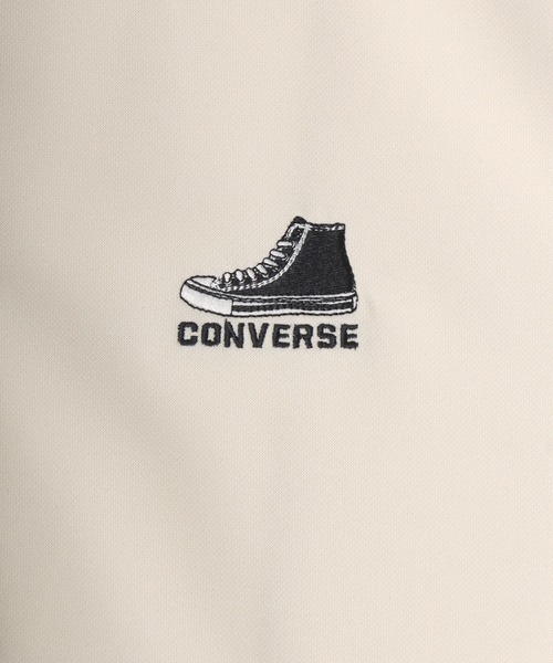 「CONVERSE」 ジャージブルゾン L ベージュ レディース