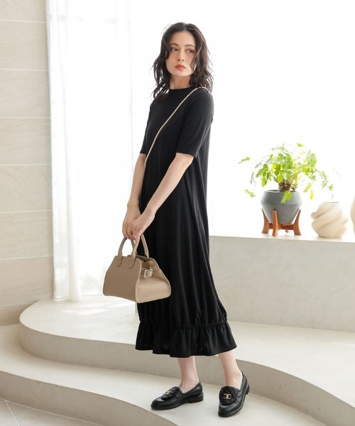 pufe ワンピース 半袖 「pufe」フリルワンピース : ZOZOTOWN Yahoo!店