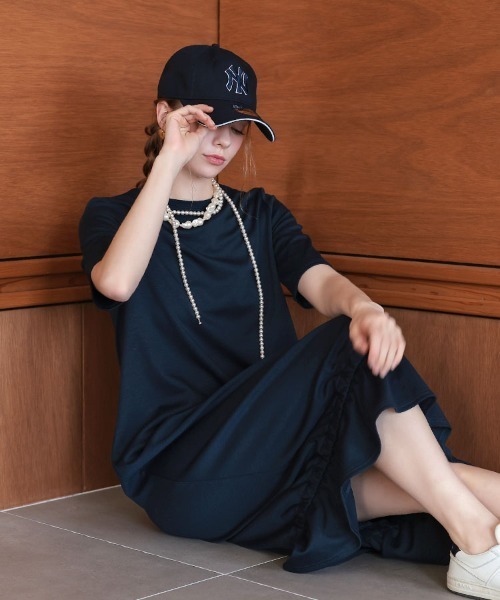 pufe ワンピース 半袖 「pufe」フリルワンピース : ZOZOTOWN Yahoo!店