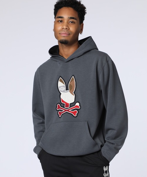 Psycho Bunny（サイコバニー） パーカー モザイクステッチバニー
