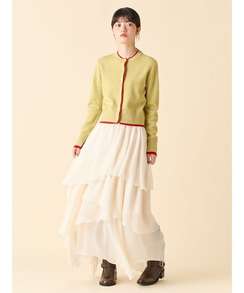 LILY BROWN（リリーブラウン） スカート シアーフリルティアード