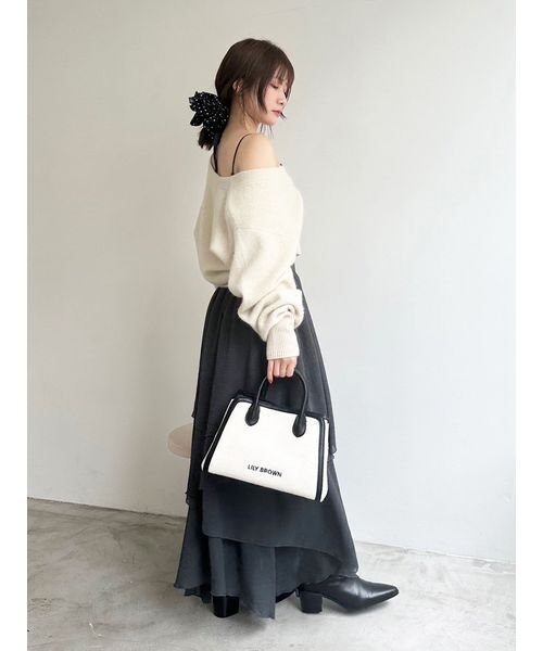 LILY BROWN（リリーブラウン） スカート シアーフリルティアード