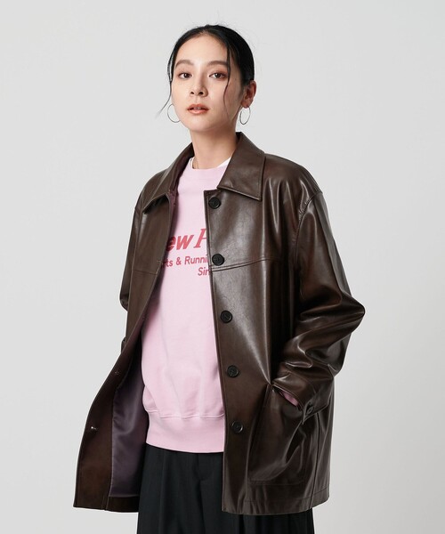 BEAUTY＆YOUTH UNITED ARROWS カバーオール レザーライク