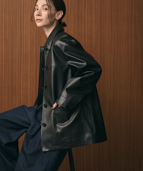BEAUTY＆YOUTH UNITED ARROWS カバーオール レザーライク