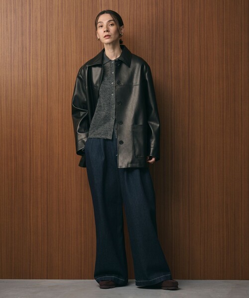ウエダ　BEAUTY&YOUTH UNITED ARROWS カバーオール BEAUTY＆YOUTH UNITED ARROWS カバーオール レザーライク