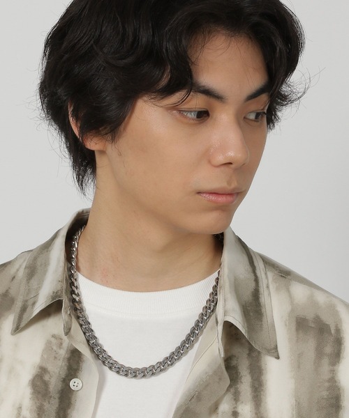 LAKOLE（ラコレ） ネックレス 「MENS」ステンレスボリューム喜平