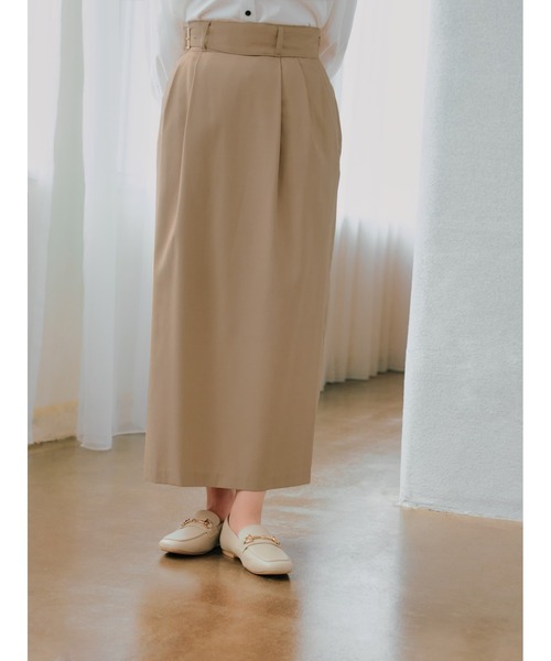 COHINA（コヒナ） スカート グルカデザインIラインスカート 「低身長