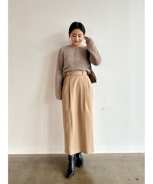 COHINA（コヒナ） スカート グルカデザインIラインスカート 「低身長