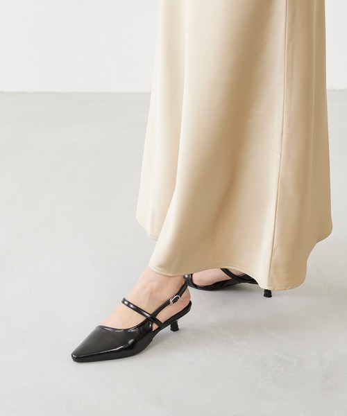 「menue」 ヒールサンダル 21.5cm シルバー レディース_画像5