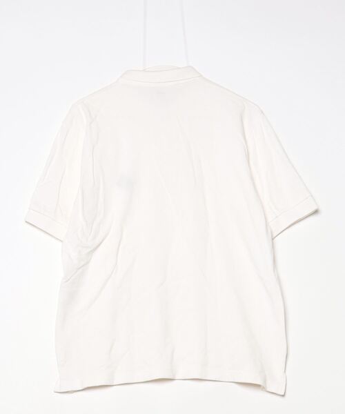 「CALEE」 刺繍半袖ポロシャツ L ホワイト メンズ_画像2