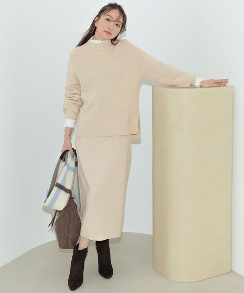 ANY SIS（エニィスィス） スカート CICA加工 ニット タイト スカート