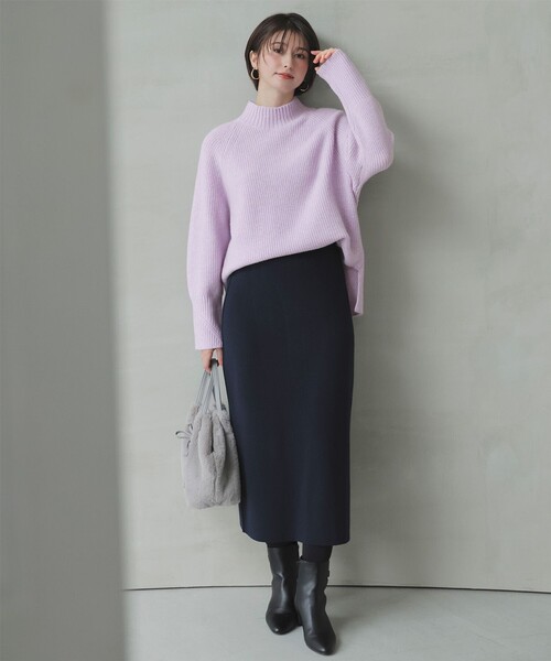 ANY SIS（エニィスィス） スカート CICA加工 ニット タイト スカート