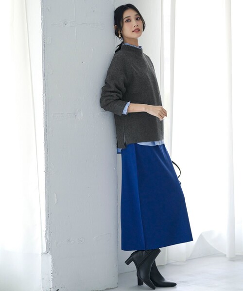 ANY SIS（エニィスィス） スカート CICA加工 ニット タイト スカート