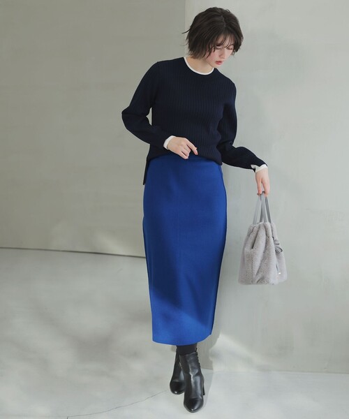 ANY SIS（エニィスィス） スカート CICA加工 ニット タイト スカート
