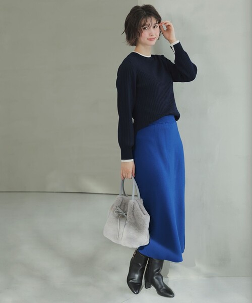 ANY SIS（エニィスィス） スカート CICA加工 ニット タイト スカート